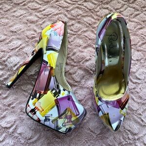Rosette “Elle” Platform Stiletto, 2.5” Platform and 6” Heel, Perfume Bottles